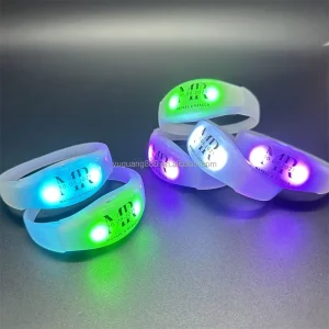 LED Wristband with Sound Activation Flashing Light Event Party Supplies for Ramadan Graduation Valentine’s Day