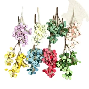 LTY Artificial Eucalyptus Leaves Apple Leaves for Wedding Decoration Supplies Floral Arrangements House Decor
