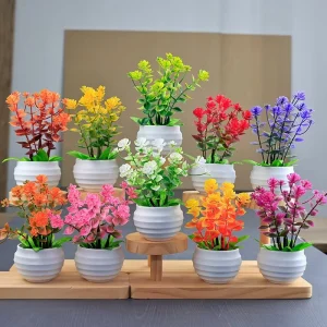 LUYI Artificial Home Decoration Office Decoration Plant Small Potted Plants and Creative Green Plant Small