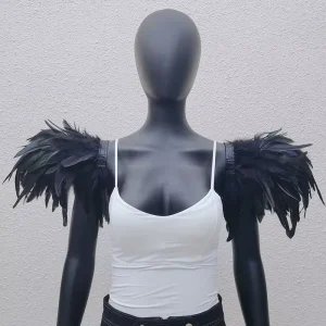 Lace Feather Shawls Custom High End Colors Comfortable Women’s Adult Halloween Cosplay Costume Set Factory Big Custom