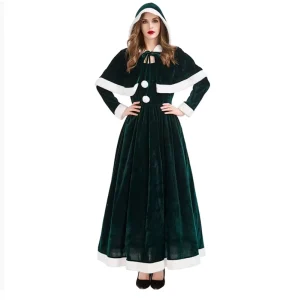 Ladies Christmas Festival Robe Suits Cosplay Party Carnival Costume