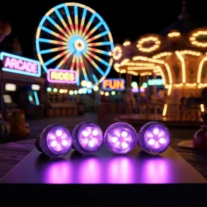 Landscape Individually Addressable UCS1903 GS8206 LED Point Light Source 12V RGB Amusement Light 26mm LED Pixel Point Light