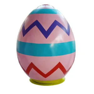 Large Colorful Fiberglass Easter Eggs for Outdoor Decoration