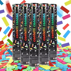 Large Confetti Cannon Decorations Christmas New Year Graduation Biodegradable Multicolor Party Popper Shooters