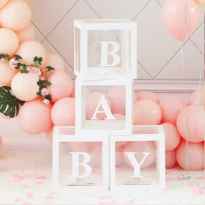 Large Explosion Blue Letter Box Baby Balloon Creative Gift Packaging Box Christmas