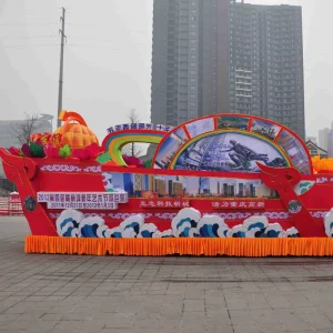 Large Festive Vehicle Lighting Platform for Halloween Christmas Thanksgiving Parades Valentine’s Day Floats Decorated Themes