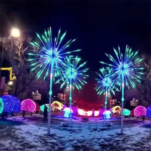 Large Outdoor LED Christmas Fireworks Light, Wedding Christmas Lighting Decorations, Motif Light