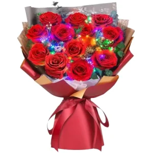Last 3 5 Years Handmade Long Lasting Flowers Gift Box Preserved Red Rose Eternelle Bouquet for Romantic Anniversary Birthday