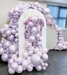 Latex Ballons Set Purple Balloon Garland Arch Kits for Wedding Backdrop Decoration Baby Shower Birthday Party Supplies