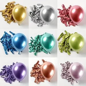 Latex Balloons 5 Inch Metallic Chrome Balloons Helium Balloons Globos Birthday Party Decoration Party Supplies