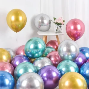 Latex Balloons 5 Inch Metallic Chrome Balloons Helium Balloons Party Decorations Inflador De Globos Birthday Party Decoration