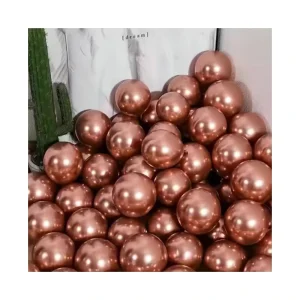 Latex Factory Glossy Decoration Custom Metal Chrome Custom Factory Chrome Party 5 Inch Metal Latex Balloon