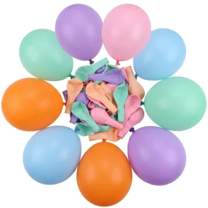 Latex Round Shape Small 5 inch Retro Matte Color Happy Birthday Valentine’s Day Wedding Christmas and Easter Festival Balloon