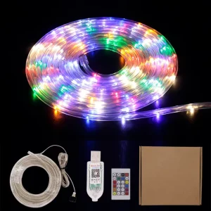 Led Christmas Rope Lights Waterproof Smart APP Control Rgb Led Strip Light for Outdoor Decoration