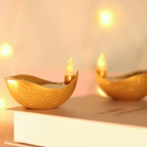 Led Diwali Lights Water Sensor Diya Induction Water Lamp Indian Diwali Decoration Diya for Diwali Gifts Items