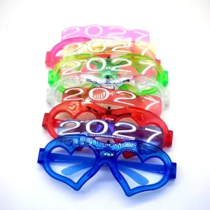 Led Glow Glasses Light up Party Glasses Promotion Party Heart Sunglasses Gift New Year Party Glasses