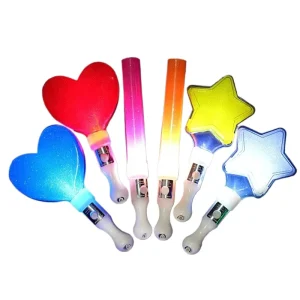 Led Glow Stick Luminous Heart shaped Stars Glow Stick Light Party Supplies Portable Luminous Toys Concert Advertising Props