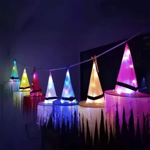 Led Halloween Witch Sawtooth Lights Decorations Outdoor Hanging Glowing GardenTrees Party Decorations