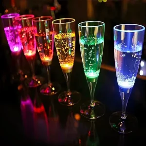 Led Night Light Party Tableware & Table Decorations Festival Lighting Sparkling Champagne Glass