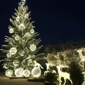 Led String Lights Christmas Ball Lights Led Street Christmas Outdoor Motif Lights