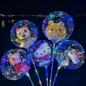Light LED Luminous Leds Bobo Balloon DIY Transparent Balloon Child Cartoon Birthday New Year Party