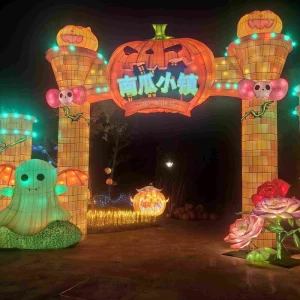 Light Show Decorative Festival Lanterns Outdoor Halloween Pumpkin Lantern Show