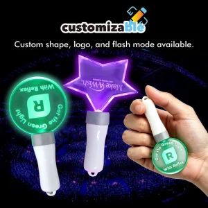 Lightstick Keychain Custom Patterns Capsule Creative Gifts Mini Glow Stick Flashing Keychain for K pop Concert