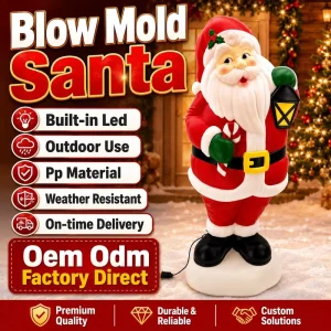 Lightweight PP Santa Claus Christmas & Chinese New Year Outdoor Display with Durable Design and Low Breakage