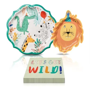 Lion Theme Party Paper Plate Boys Kids Birthday Party Disposable Paper Plate Tableware