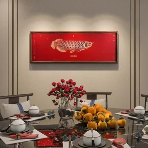 Living Room Decoration Paintings Banners Sofas Background Walls Murals Grand Art Brass Frames Hanging Movable New Chinese