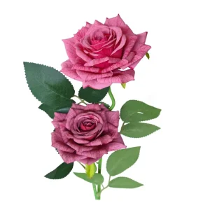 Long Stem Artificial Silk Rose Flower Real Touch Faux Roses for Wedding Decoration