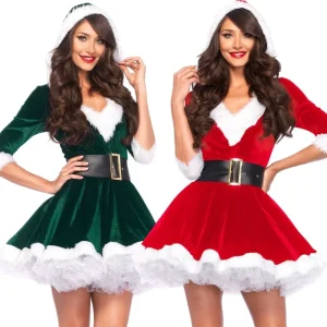 Long haired Christmas Costume for Foreign Trade Women’s Performance Costume Christmas Costume Performance Costume Queen’s