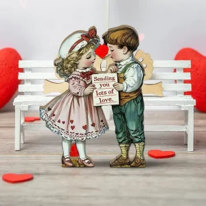 Love Inspired Irregular Shape Artistic Irregular Valentine’s Day Tabletop Ornament Desktop Decoration for Valentine’s