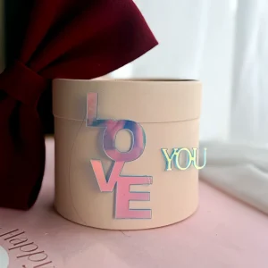 Love You Cake Decoration Acrylic Valentine’s Day Cake Decoration Cake Ornament Valentine