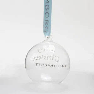 Low MOQ Custom Personalized Logo Luxury Christmas Ornaments Glass Xmas Tree Crystal Ball