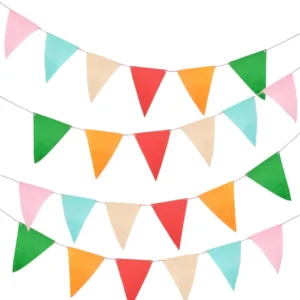 Low MOQ Printed Felt Flag Banner and Hanging Ball Ornaments for Eid Mubarak X’mas Festival Celebrations for Party Decoration