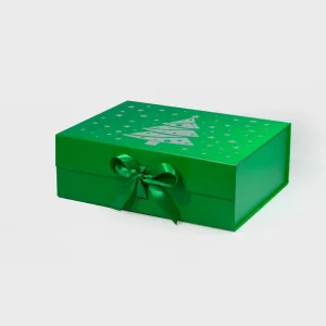 Low-priced Custom Christmas Gift Folders Luxury Magnetic Folding Gift Packaging with Embossing Custom Size & Color
