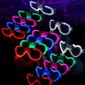 Luminous Glow Sunglasses Plastic Fashion Party Accessories for Halloween Christmas Birthday