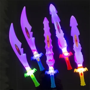 Luminous LED Flashing Sword Toy for Cosplay and Outdoor Parties