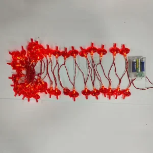 Lunar New Year LED Red Lantern Decoration Wedding Party Festive Seasonal String Lights Diwali Eid Anniversary