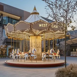 Luxury 16/24/36 Seat Carousel Horse Ride Commercial Merry go round for Theme Parks & Carnivals