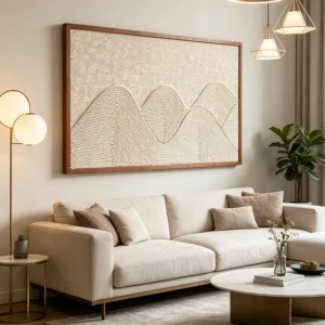 Luxury Artisanal Macrame Table Lamp Beige Cotton Rope Decorative Accent Light for Home Hotel & Interior Design