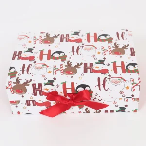 Luxury Coated Recyclable Mixed Pulp Customizable Foldable Craft Paper Multi Printing Christmas Gift Packaging Paper Elegant Box