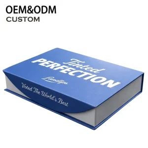 Luxury Custom Logo Printing Magnetic Flip Box Insert Rigid Cardboard Cosmetics Skin Care Packaging Box Factory Direct Portable