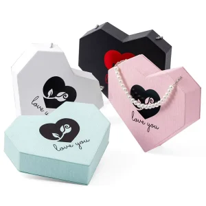 Luxury Heart Shaped Soap Rose & Jewelry Box Handmade Valentine’s Day Gift Set