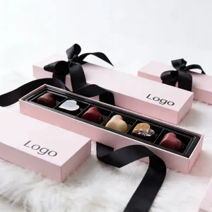 Luxury Pink Color Custom Paper Food Box OEM ODM Chocolate Box Packaging for Small Business Gift Boxes