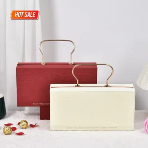 Luxury Portable Embossed Bridesmaid Wedding Candy Gift Packaging with Magnetic Closure Recyclable Paper Box Wedding Gift Box