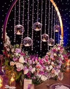 Luxury Round Golden Flower Stand High Quality Metallic Wedding Centerpiece for Home Party or Wedding Decorations