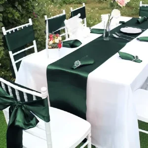 Luxury Satin Tablecloth Banquets Romantic Solid Color Table Runner Premium Dining Table Cloth Wedding Birthday Valentine’s Day