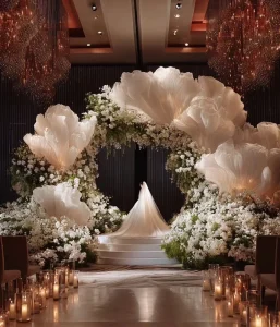 Luxury Style Wedding Decorations Custom Handmade Table Centerpiece Decoration Wedding Event Giant Flower